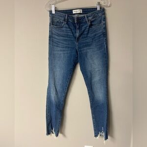 Abercrombie & Fitch The Super Skinny Ankle Mid Rise Jeans